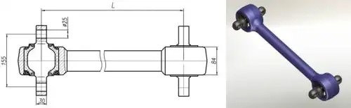 Штанга реактивная н/о (БААЗ) 5516052919015 BAAZ