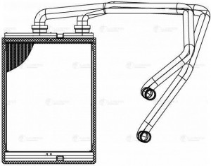 Радиатор отоп. для а/м Nissan X-Trail (T30) (00-) (LRh 1408) LRH 1408 LUZAR