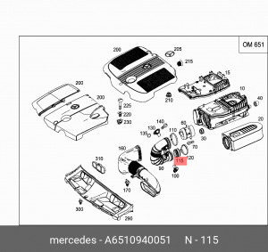 КОЛЬЦО A6510940051 A 651 094 00 51 MERCEDES BENZ