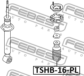 Пыльник амортизатора с отбойником универсальный PVC D16 TSHB-16-PL FEBEST