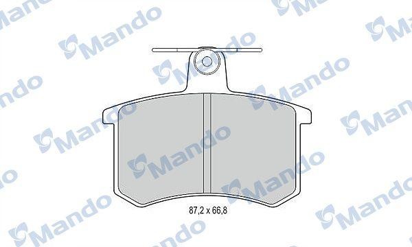 Колодки тормозные AUDI 100,A6,A8 задние (4шт.) MANDO MBF015365 MANDO