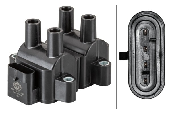 катушка зажигания! Renault Megane/Laguna/Kangoo 1.4-2.0 97> 5DA 193 175-391 HELLA