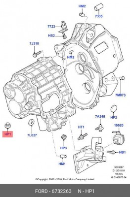 Пробка сливная FORD картера масляного КПП OE 6 732 263 FORD