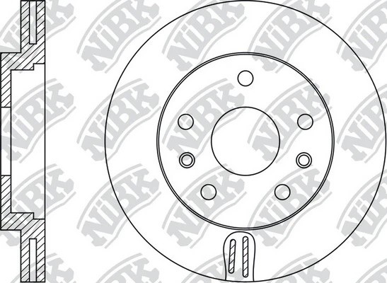 Диск тормозной RENAULT DUSTER 2012 RN43007 RN43007 NIBK