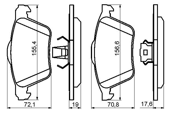 VOLVO XC90 (2002>)/ V70 (2001>) 0 986 494 158 BOSCH