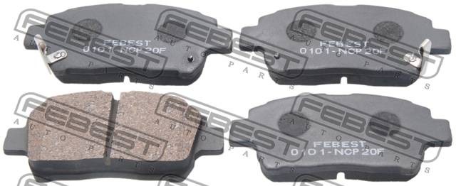 Колодки тормозные передние 0101-NCP20F FEBEST