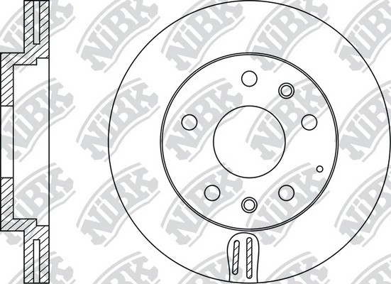 Диск тормозной MAZDA 6 2.0-2.3 02- передний RN1195 RN1195 NIBK