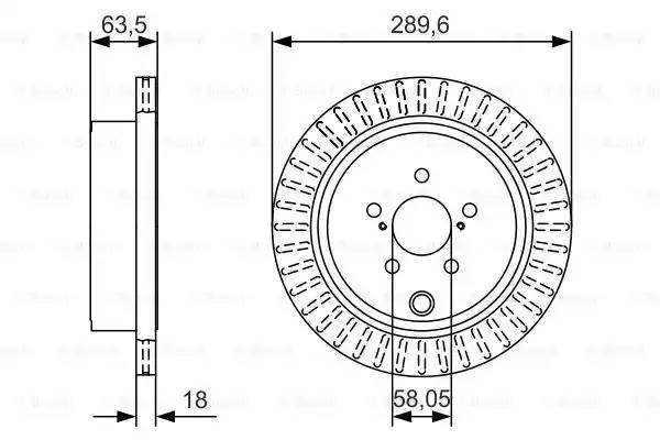 Диск тормозной  2шт 0 986 479 A83 BOSCH