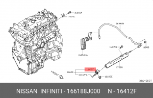 О-кольцо 16618-8J000 16618-8J000 NISSAN