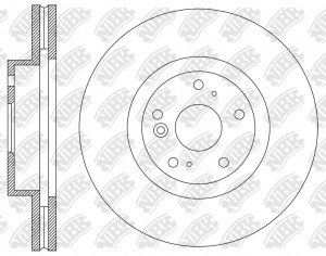 Диск тормозной HAVAL Jolion (21-) передний (перфорированный) (1шт.) NIBK RN2328DSET NIBK