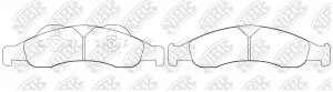 Колодки тормозные FORD Expedition LINCOLN Navigator (07-) передние (4шт.) NIBK PN0608 NIBK
