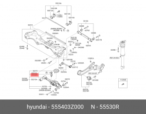 Стойка стабилизатора HYUNDAI i40 (11-) заднего правая OE 555403Z000 HYUNDAI KIA