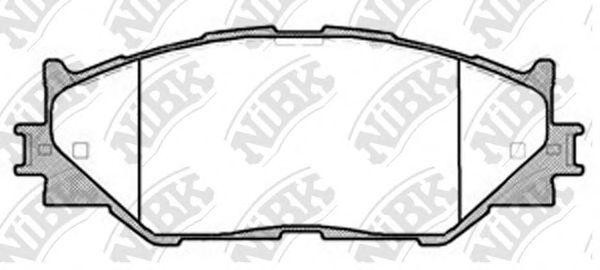Колодки передние (LEXUS IS220/IS250 05-) PN1829 PN1829 NIBK