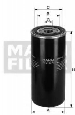 Фильтр гидравлический Mann WD962/14 WD 962/14 MANN FILTER