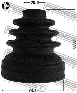 Пыльник ШРУСа внутренний TOYOTA COROLLA E15 (06-13) 0115-ZZE150T 0115-ZZE150T FEBEST