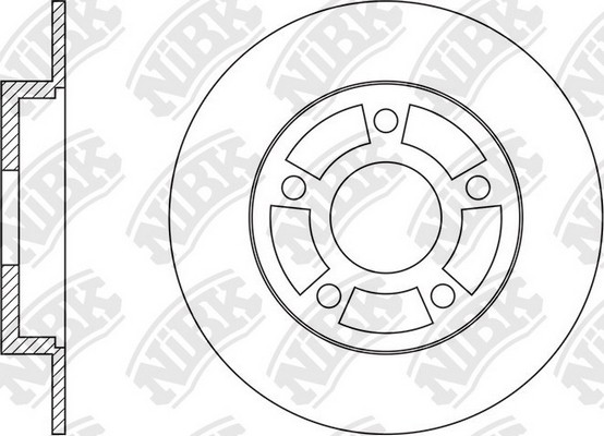 Диск тормозной RENAULT FLUENCE 2010 RN1572H RN1572H NIBK