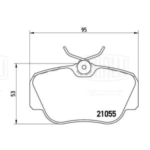 Колодки тормозные дисковые передние PF 4269 TRIALLI