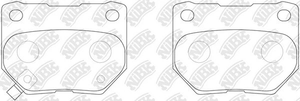 Колодки тормозные NISSAN 200SX (S14) (93-99) задние (4шт.) NIBK PN7800 NIBK