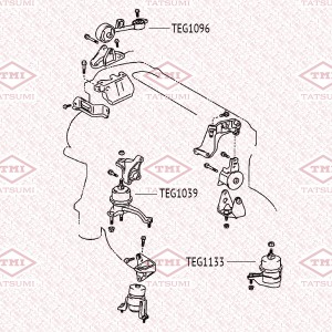 TOYOTA HIGHLANDER I (2001-2006) TEG1096 TATSUMI