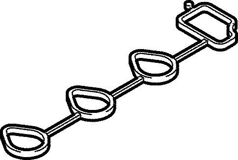 прокладка коллектора впускного!\ Daewoo Matiz/Tico 0.8 96> 166.210 ELRING