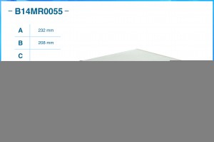Фильтр салонный пылевой B14MR0055 B14MR0055 CWORKS