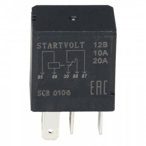 Релле 5 контактное 12V 10/20А. SCR0106 START VOLT