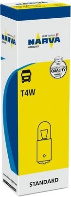 Лампа 24V T4W BA9s NARVA 171413000 NARVA