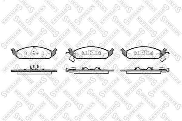 570 02=FDB1254 !колодки дисковые п.\ Chrysler Stratus/Cirrus, Dodge Stratus all  581-002B-SX STELLOX