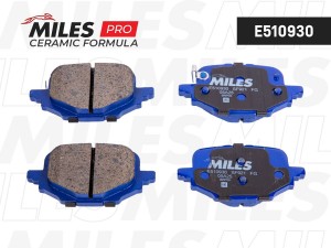 Колодки тормозные задние (Смесь CERAMIC серия PRO) CHANGAN LAMORE/QIYUAN A05/UNI E510930 MILES