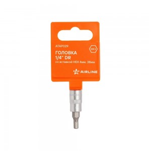 Головка 1/4 со вставкой HEX 4мм, L=38мм (ATAP029) ATAP029 AIRLINE