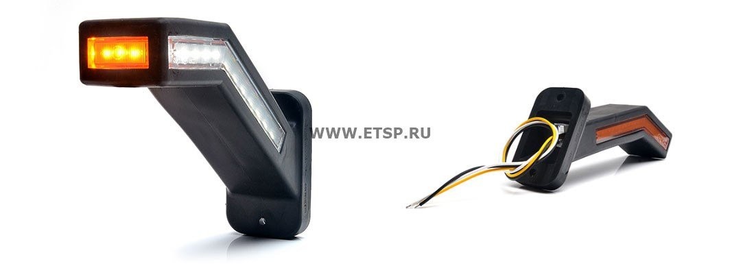 Фонарь-ус Neon тип 8 с боковым габаритом и статичным указателем поворота, левый 1346P WAS