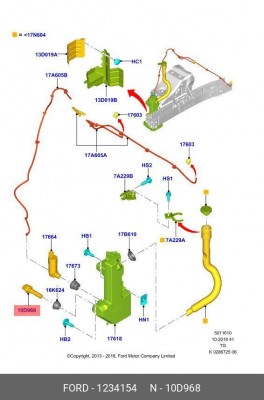 ДАТЧИК УРОВНЯ ЖИДКОСТИ ОМЫВАТЕЛЯ 1 234 154 FORD