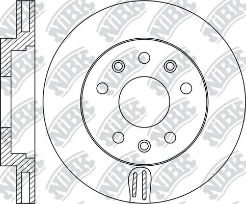 Диск тормозной PEUGEOT 308 (13-) передний (1шт.) NIBK RN1896 NIBK