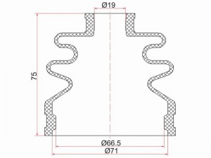 Пыльник шруса наружный SUBARU OUTBACK 03-09 B13/SUZUKI SWIFT04-09 1.3L (2 хомута C1075 SAT