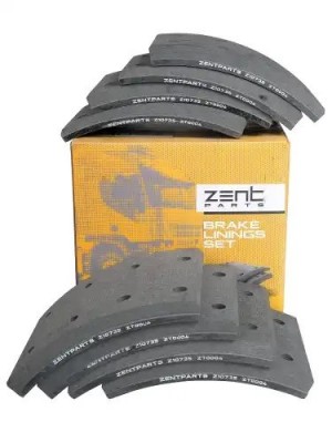 накладки торм. с ЗАКЛЕПК. STD! 19010 21.0-13.0 (420x150)(93685/L10 6.35x15.9 64) Z10735 ZENTPARTS