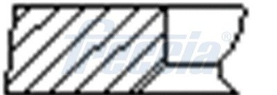 Комплект поршневых колец на 1 цилиндр VW 50 d80 FR10507850 FR10507850 FRECCIA