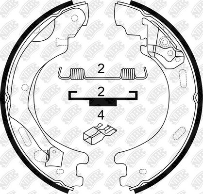 Колодки тормозные LAND ROVER Range Rover Sport (05-13) стояночного тормоза (4шт. FN0703 NIBK