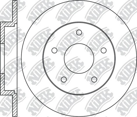 Диск тормозной MAZDA 3 2.0-2.3 03-/5 1.6-2.0 05- задний RN1373 RN1373 NIBK