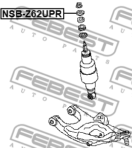 Втулка заднего амортизатора NSB-Z62UPR NSB-Z62UPR FEBEST