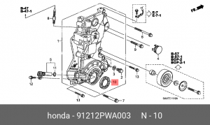 Сальник распредвала передний 91212PWA003 91212PWA003 HONDA