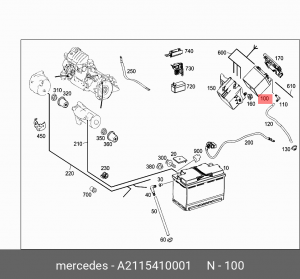 12V 12 АЧ 150X87X145 200A +/- AGM ГАРАНТИЯ 2 ГОДА A2115410001 MERCEDES BENZ