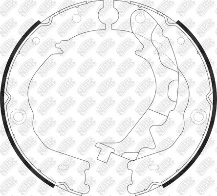 Колодки тормозные KIA Carnival (05-) стояночного тормоза (4шт.) NIBK FN0689 NIBK