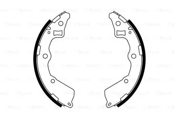 0 986 487 757 колодки барабанные! \ KIA Picanto 1.0/1.1CRDi 04> 0 986 487 757 BOSCH