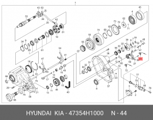 Датчик скорости HYUNDAI Terracan (01-) KIA Sorento (02-) OE 47354H1000 HYUNDAI KIA