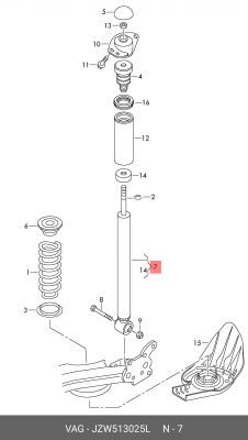 SEAT IBIZA IV (2002-2008) JZW 513 025 L VAG