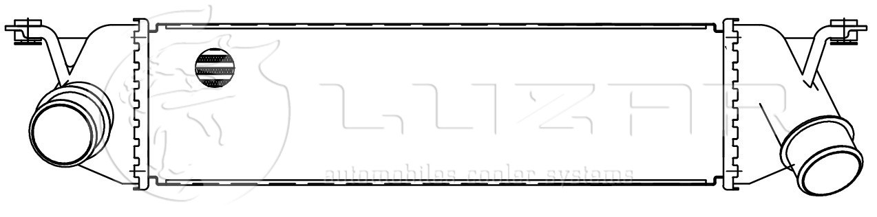 Радиатор интеркулерадля а/м Hyundai H-1 Starex 2.5TD (12-) LRIC08700 LRIC08700 LUZAR