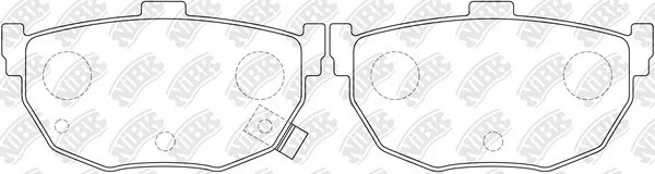 Колодки тормозные HYUNDAI ELANTRA 00-/LANTRA 90-00/KIA CERATO 04- задние PN2130 PN2130 NIBK