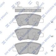 Колодки задние HYUNDAI ELANTRA 16-, i30 II, i40 SP4459 SP4459 SANGSIN