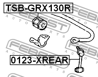 TOYOTA GS 300/400/430 /IS 250/350 (2005>) TSB-GRX130R FEBEST