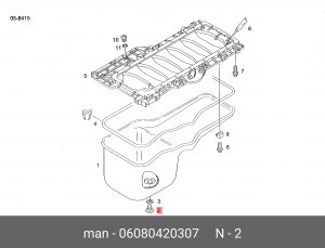 Резьбовая заглушка M22X1,5-ST-MAN183-B1 06080420307 MAN